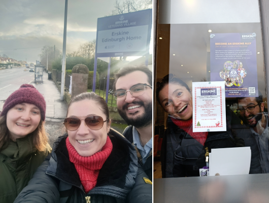 Edinburgh team Erskine Veterans Leaflet Drop