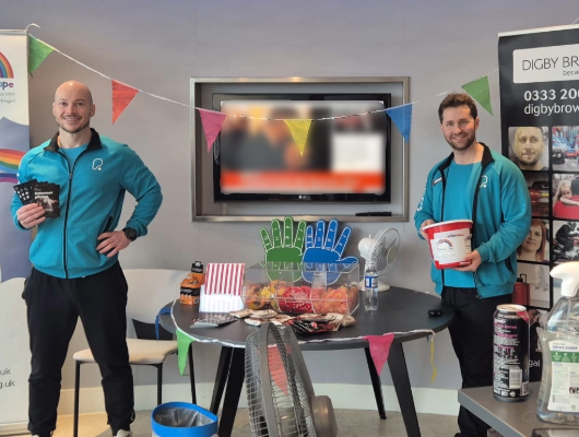 STaff from PureGym came to support our Glasgow staff