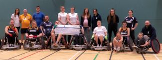 Cheque handover for Caledonian Crushers 2019