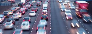 Cars on motorway