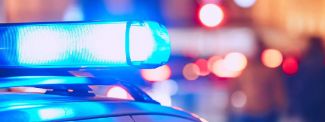 Police Car with lights on