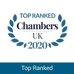 Chambers UK Top Ranked 2020 logo