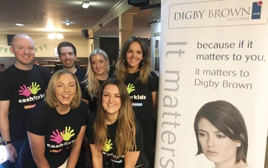 Digby Brown Aberdeen team at their charity Race Night