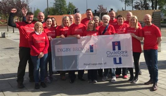 Solicitors at Digby Brown walk 20 miles for Asbestos Support Group