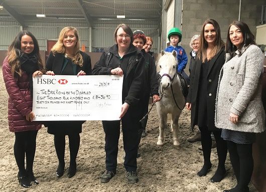 Digby Brown Dundee Brae Riding for the Disabled Charity Cheque