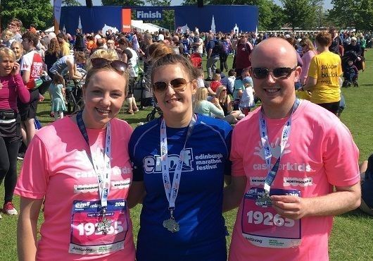 Digby Brown's Aberdeen team take on the Edinburgh Marathon Festival Hairy Haggis Relay