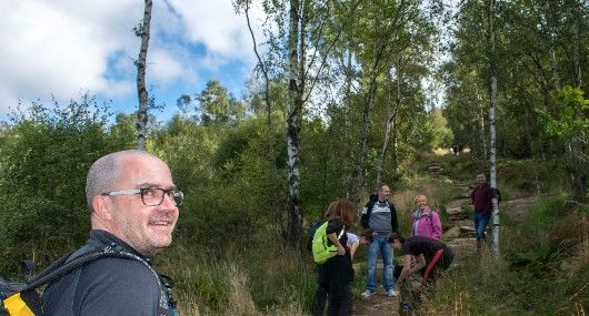 Fraser Ewing, IT at Digby Brown Glasgow, climbing Ben Lomond with Glasgow team