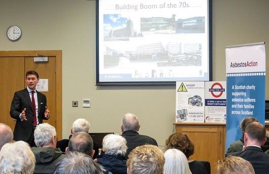 Fraser Simpson head of industrial disease at Digby Brown presents at this year's Asbestos Action conference