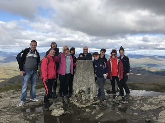 Digby Brown Glasgow climb Ben Lomond for Macmillan Cancer Support