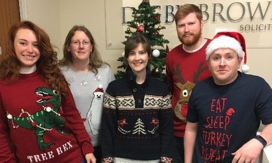 Inverness Office in Christmas Jumper 2017 for Crocus Group Charity