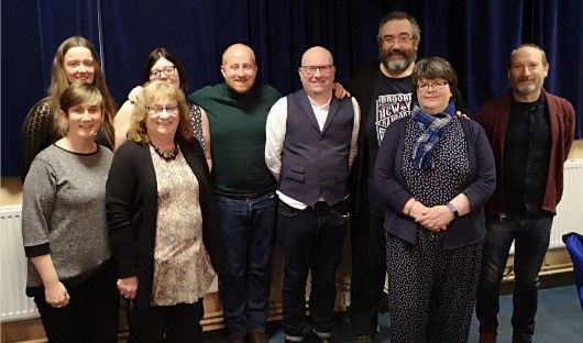 Kirkcaldy Team and the Charity Team at the Kirkcaldy race night