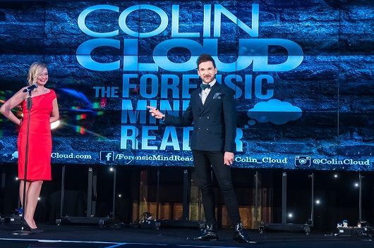 Colin Cloud wows guests at the Winter Dinner Dance 2018 fundraiser for Spinal Injuries Scotland