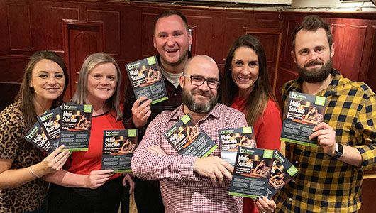 Glasgow Office Charity Team at Race Night 2019 fundraiser for Brothers in Arms
