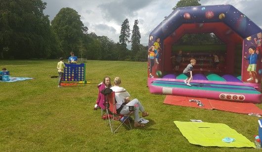 Dundee office Party in the Park Bouncy Castle