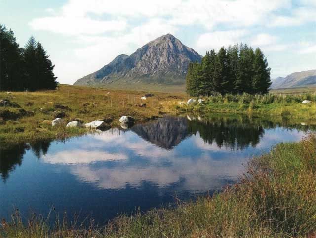Calendar winner of September 2022 showing Scottish loch and mountains