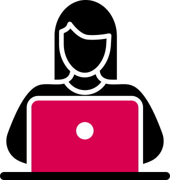 woman-at-computer icon