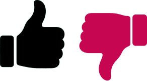 Thumbs up and down