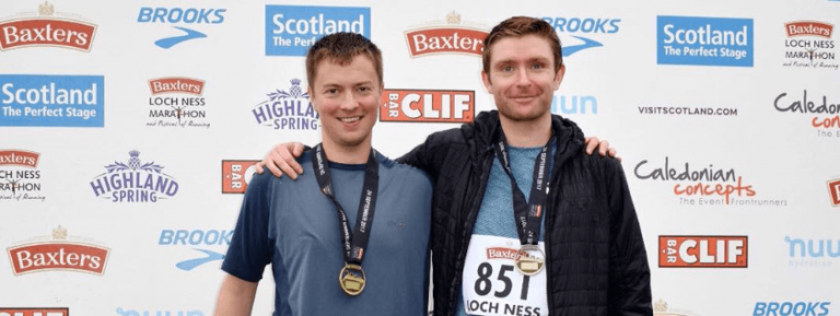 Digby Brown staff run Loch Ness Marathon