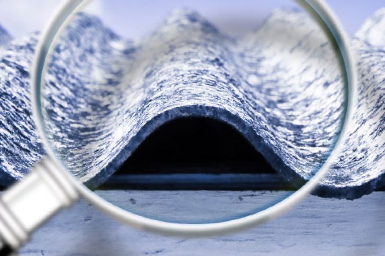Asbestos in roof sheet