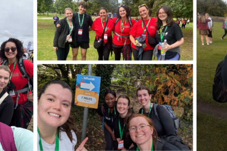 Charity kiltwalk with Edinburgh staff