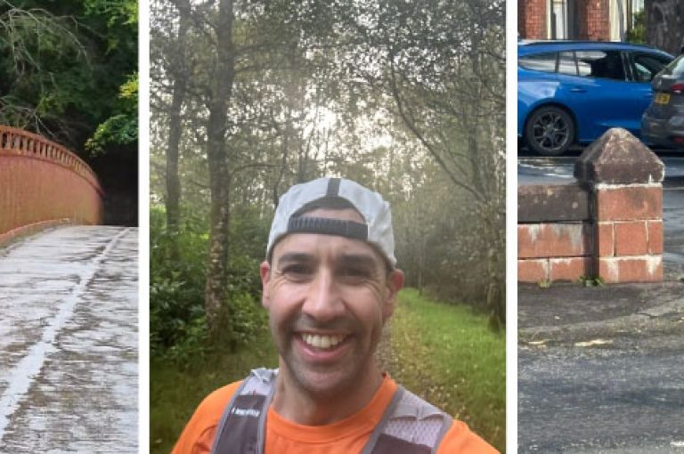 Lee Murray completes River Ayr Way Ultra Marathon for local charity