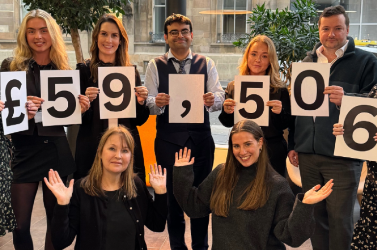 Digby Brown staff raise £59,506 for local charity partners in 2025