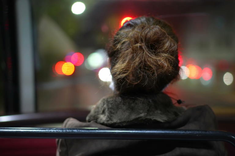 Passenger on public transport