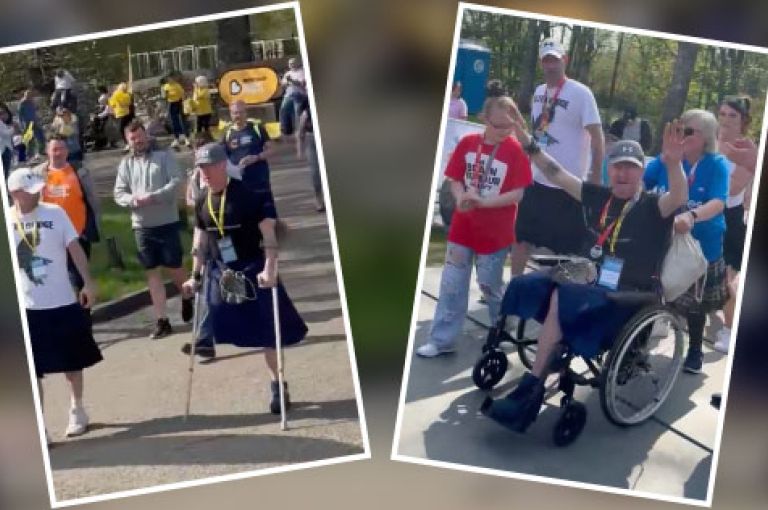 Andy completes kiltwalk