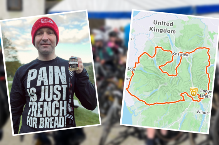 Media Manager Sam Whyte completes mammoth cycling challenge