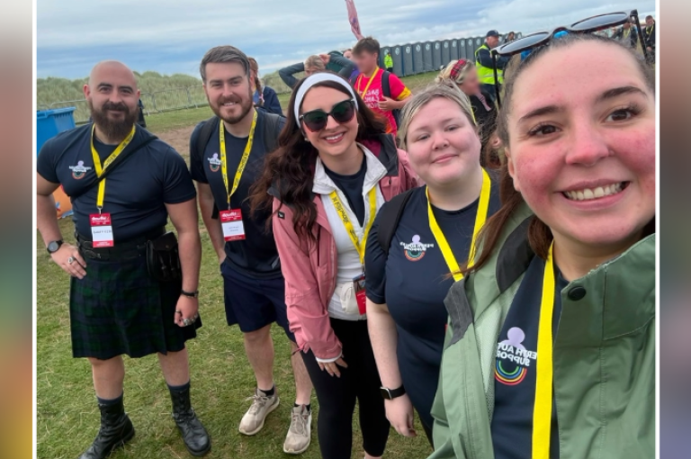Team Dundee at the Dundee Kiltwalk