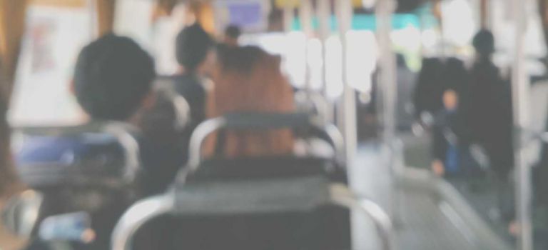Passengers on a bus