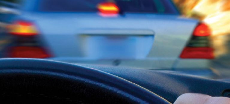 Car in front breaking
