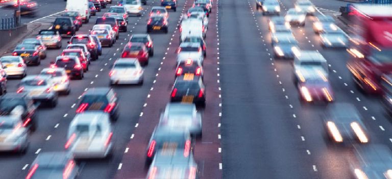Cars on motorway