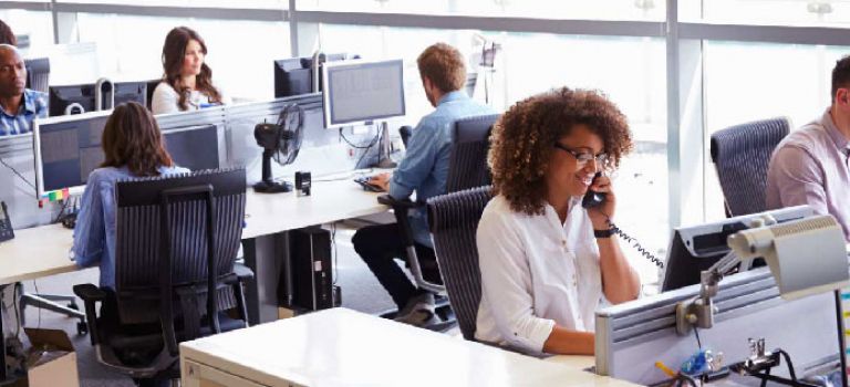 People at work in the office