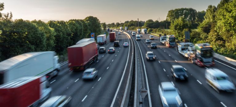 Traffic on the motorway