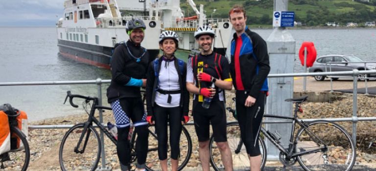 The Ayr team during the 5 Ferries Challenge 2019