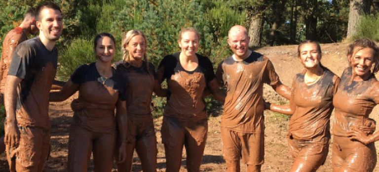 Aberdeen office beast race team 2019 taking part in race