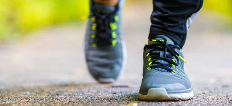 Man walking outdoors