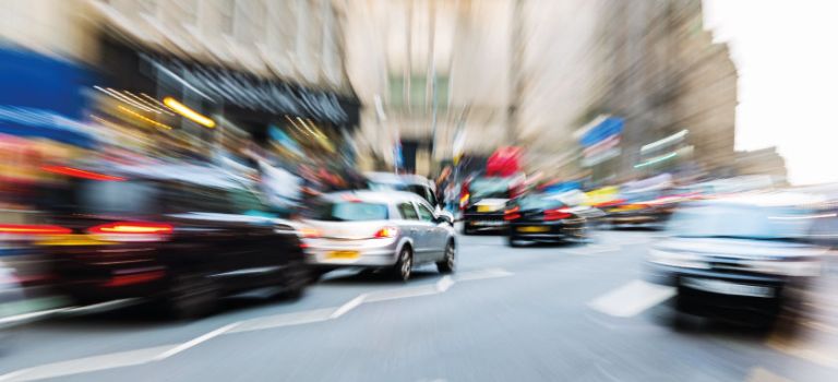 Traffic in the town
