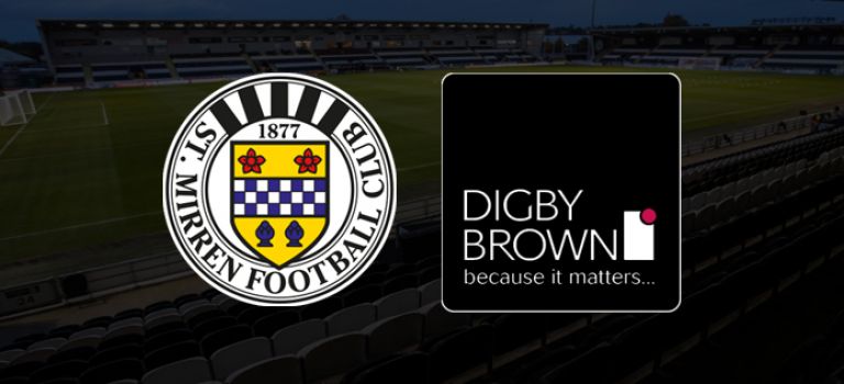 St Mirren FC and Digby Brown Logo 