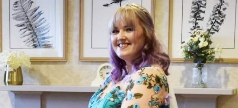 Our client Laura Laing on her wedding day.