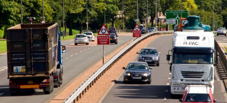 The Kingsway on the M90 at Dundee