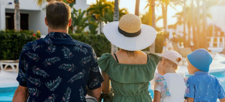 Family on holiday