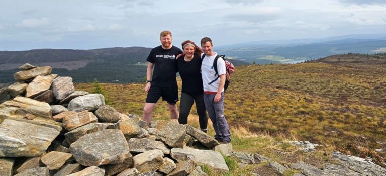Inverness team take on Castle 2 Castle walk
