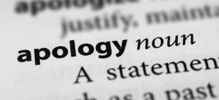 The power of an apology and how a simple ‘Sorry’ can impact personal injury cases