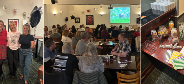 Aberdeen staff and members of Brain Injury Grampian Group gathered at The Ashvale restaurant for a charity race night