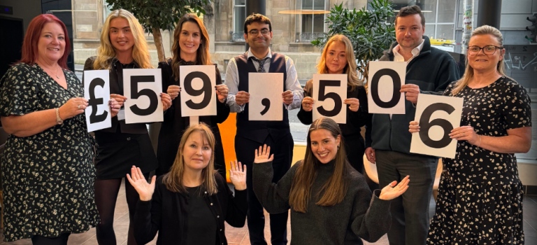 Digby Brown staff raise £59,506 for local charity partners in 2025