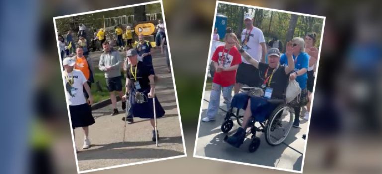 Andy completes kiltwalk
