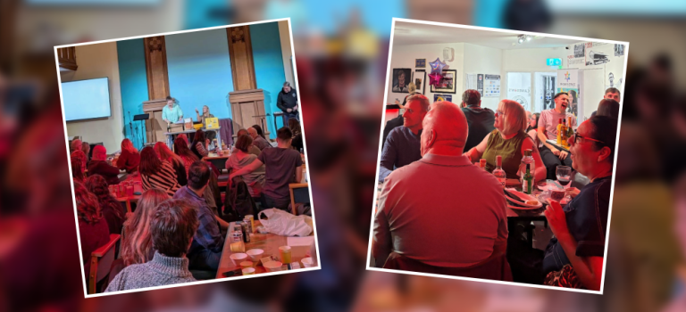 Edinburgh and Ayr offices shown hosting fundraising nights in aid of their local charity partners