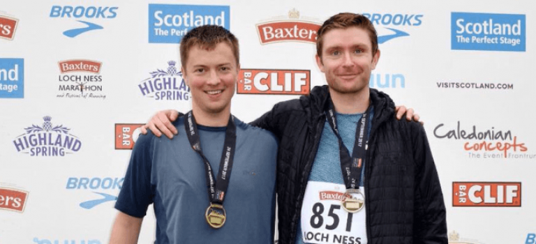 Digby Brown staff run Loch Ness Marathon